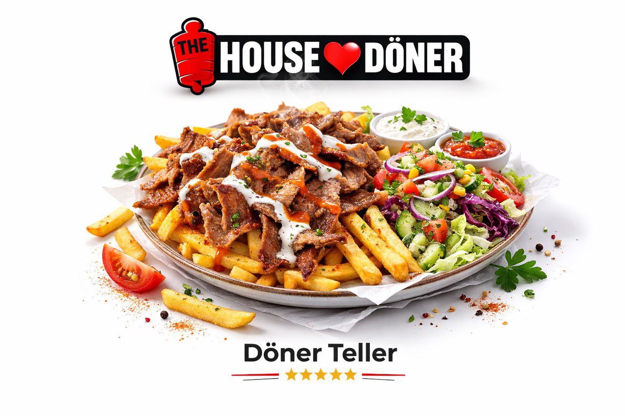 Döner Teller (mit Pommes und Salat)